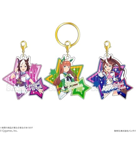 Amazon.co.jp: ウマ娘 ラバー蹄鉄付き アクリルキーホルダー TVアニメ